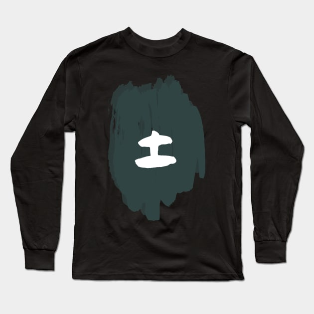 Tsuchi (Earth or Soil) Long Sleeve T-Shirt by LiftUp Designs